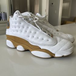 Nike Air Jordan 13 Retro Wheat White Gold Beige Brown - Size 7Y