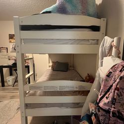 Twin Bunk Beds With Mattress 