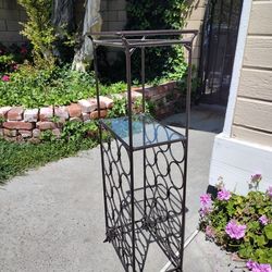 Wrought Iron Wine Rack