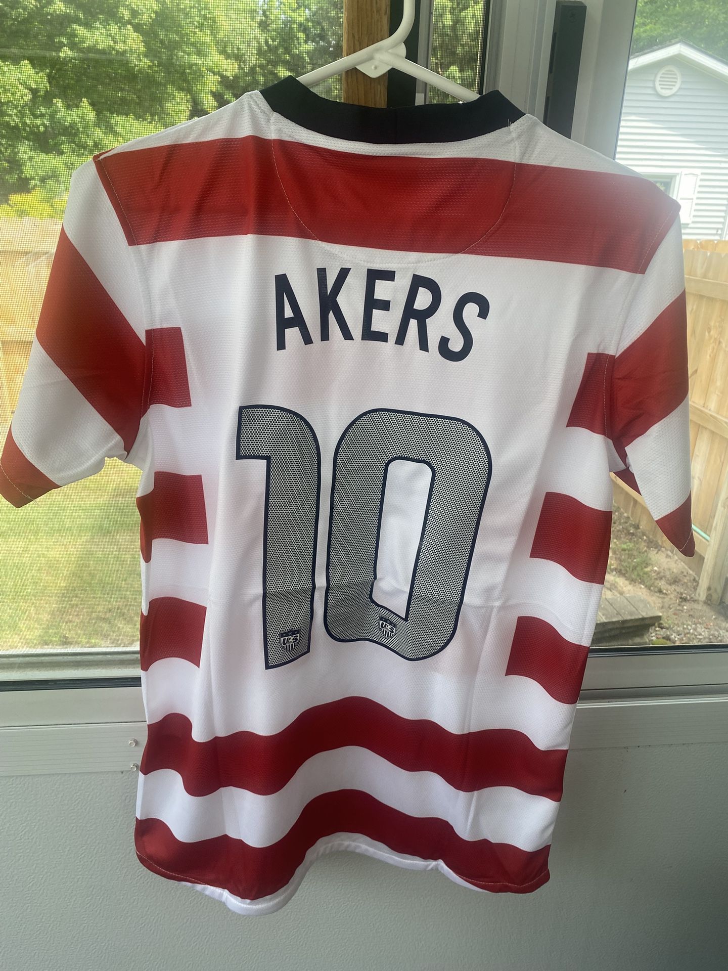 Michelle Akers Jersey Soccer USA Men Adult USWNT Small New NWT 2012 Waldo NWSL S