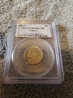 1981-S Jefferson Nickel PCGS PR69DCAM Type 1