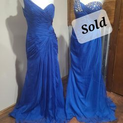 NEW MISSYS ROYAL BLUE LONG DRESSES 