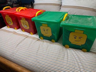 Huge Lot of Legos + Vintage Lego Storage Bins