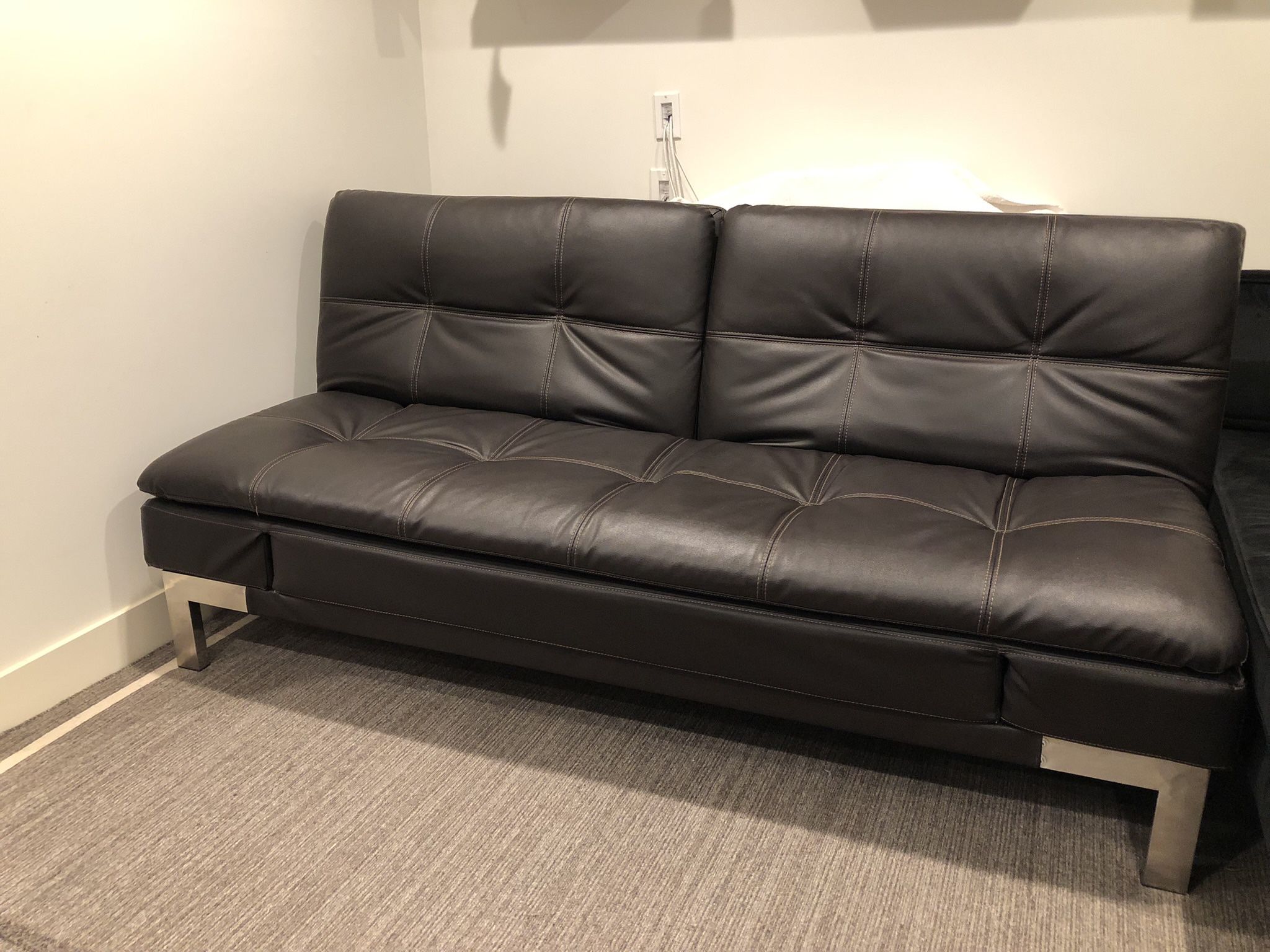 Leather Modern Sofa Sleeper 