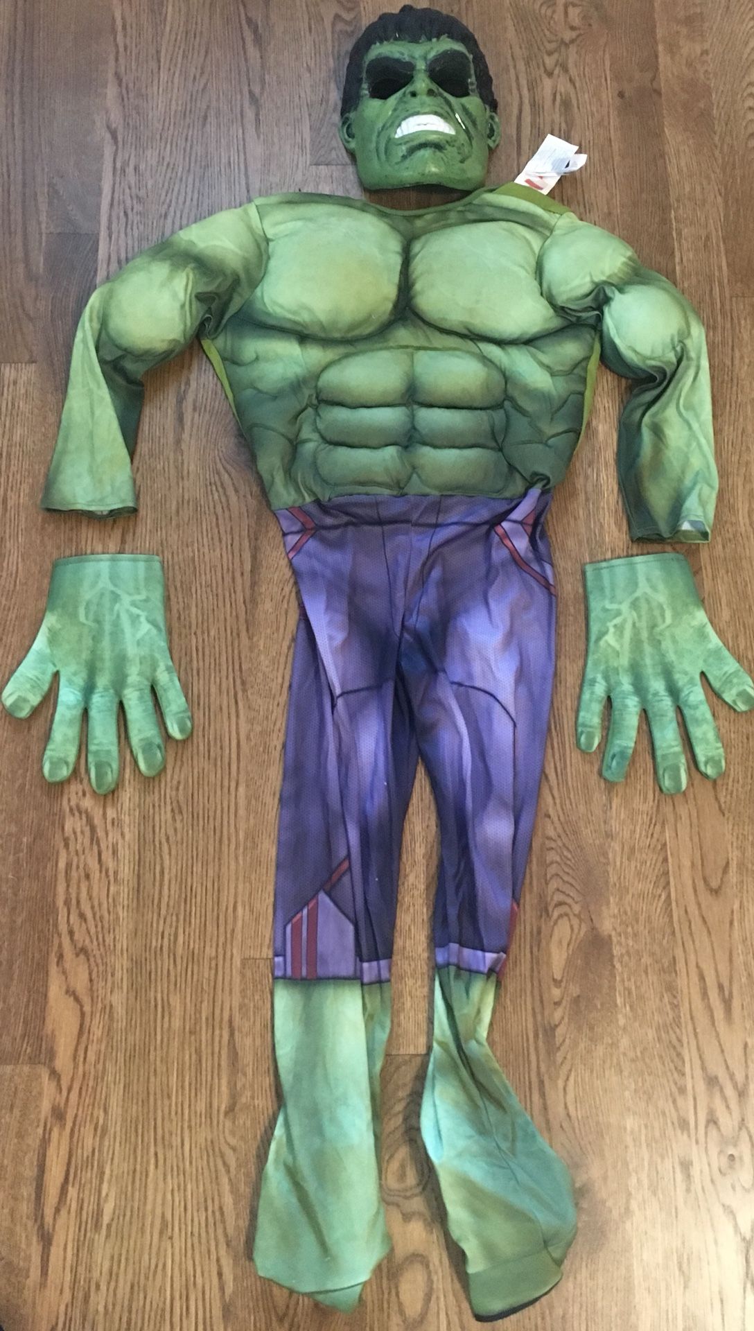 Reduced!!! Hulk Halloween costume- boys M 8-10 yrs