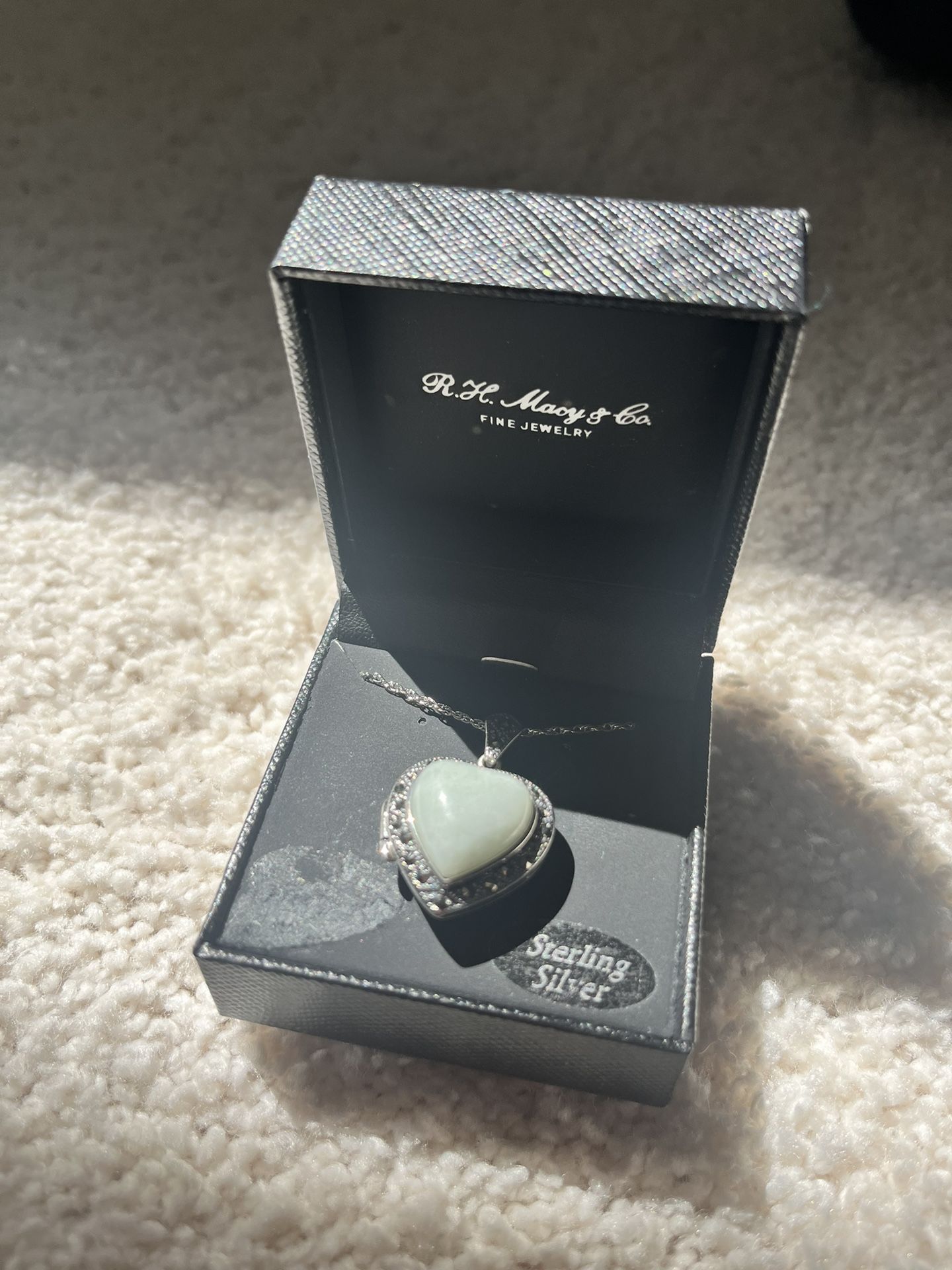 Silver Jade Pendant