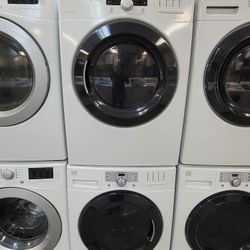 Kenmore Front Loading Washer And Stackable Gas Dryer Set 