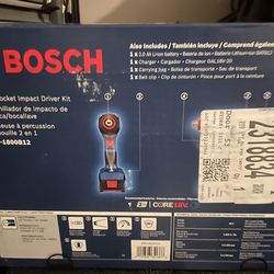 Bosch 18 volt impact driver! Brand new!! 1/2”&1/4”. Drive!