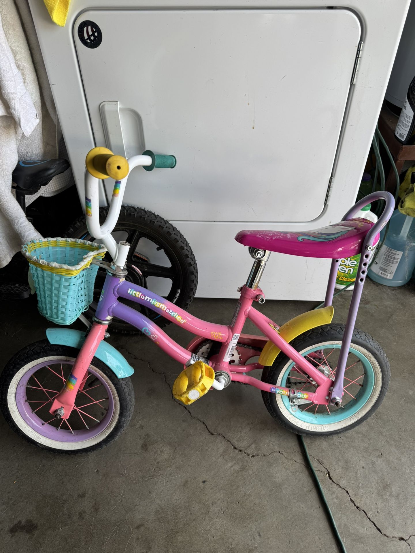 12” Unicorn Bike 2-5 Year Olds