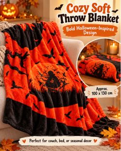 ๐๐งก Cozy Halloween Throw Blanket โ Cute & Soft! ๐งก๐