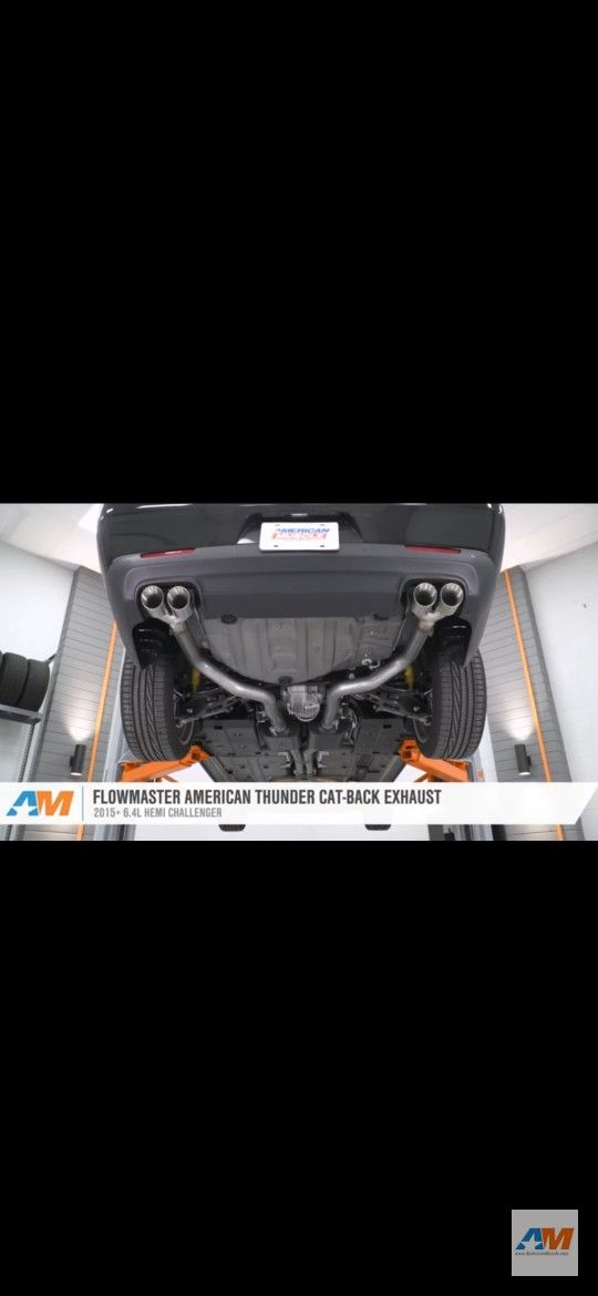 Flowmaster American Thunder Cat-Back Exhaust System
15-23 6.4L HEMI Challenger