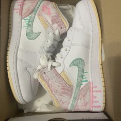 jordan 1 mid paint drip