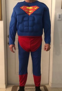 Adult Men Costume - Superman Hero