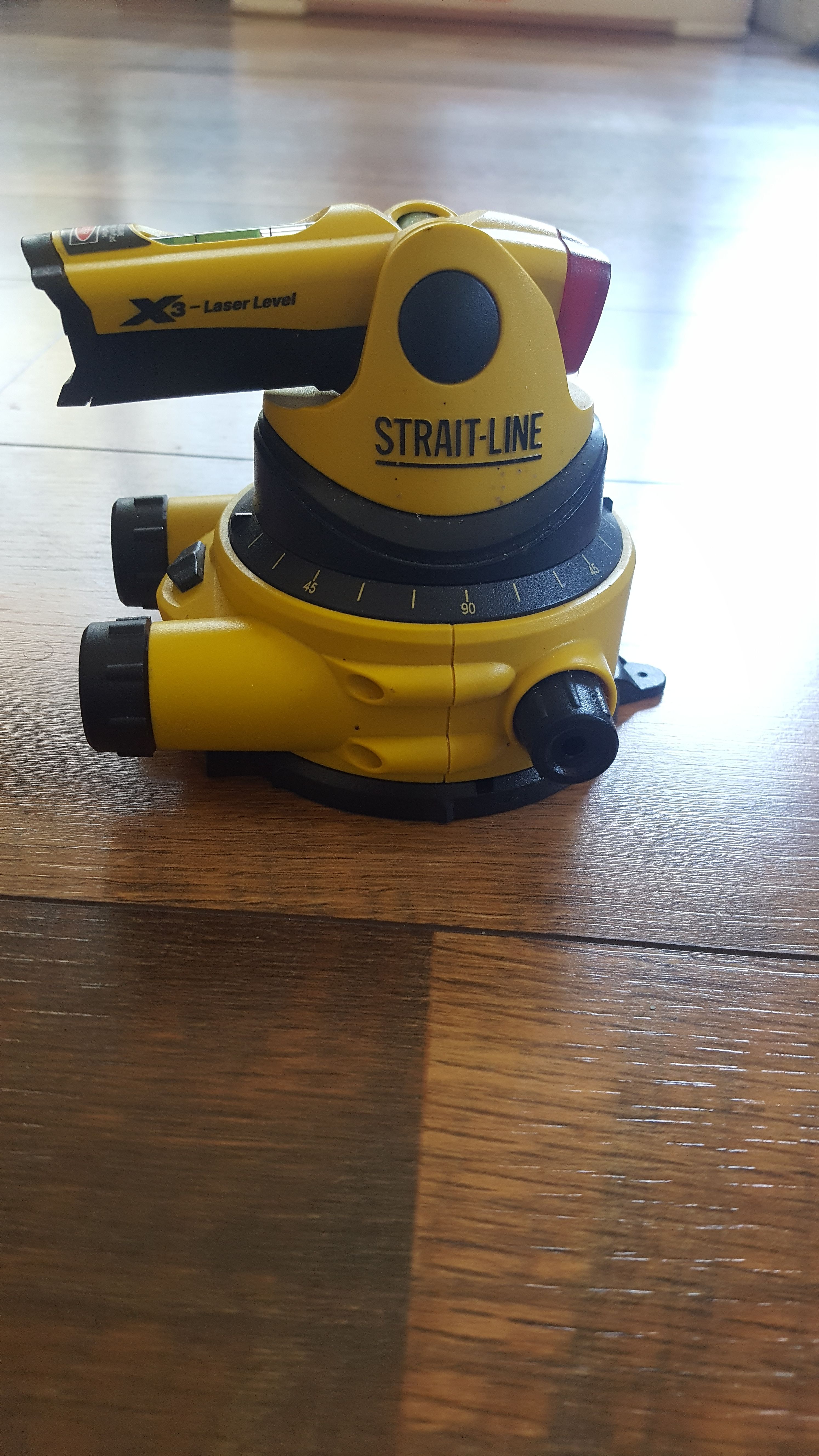 Straight line laser