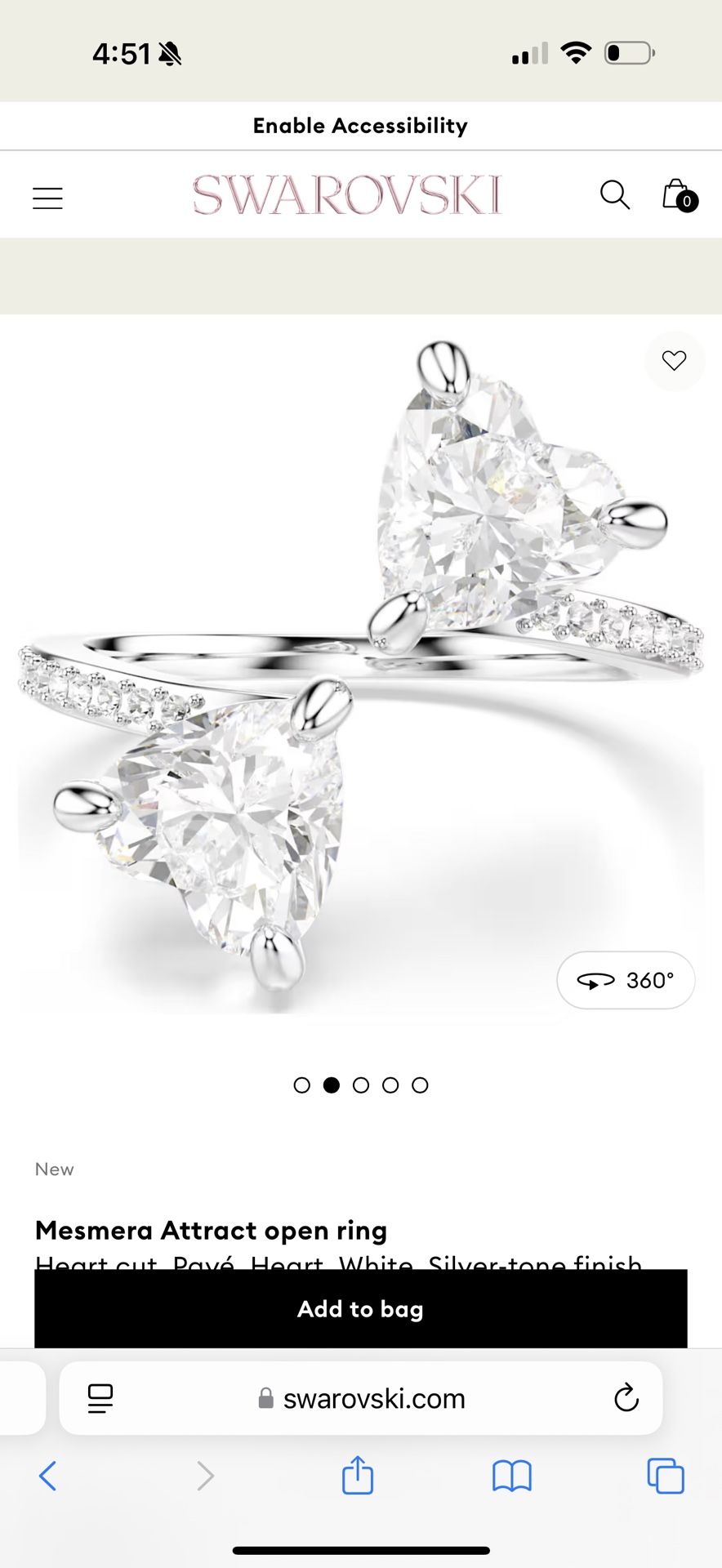 Swarovski Ring 
