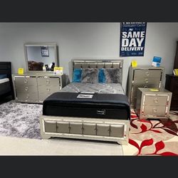 BEST DEAL! QUEEN BEDFRAME AND DRESSEE MIRROR! $599! INSANE PRICE DROP! GET IT NOW! WOW! DELIVERY TODAY! ALL CREDITS WELCOME