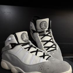Jordan 6 Rings Gray Suede With White