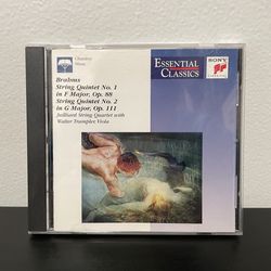 Brahms String Quartets No 1 & 2 CD Juilliard Trampler Classical Album Sony 2001