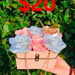 Ribbon Flower Purse