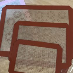 3 Silicone Baking Mats – Brand New (Non-Stick)