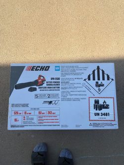 Cordless Lead Blower NEW Echo DPB-2500 56V with Battery and Charger