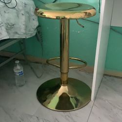 Gold Bar Stool 