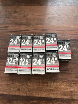 Bell Bicycle Inner Tubes - 24" and 12.5" Lot of 9