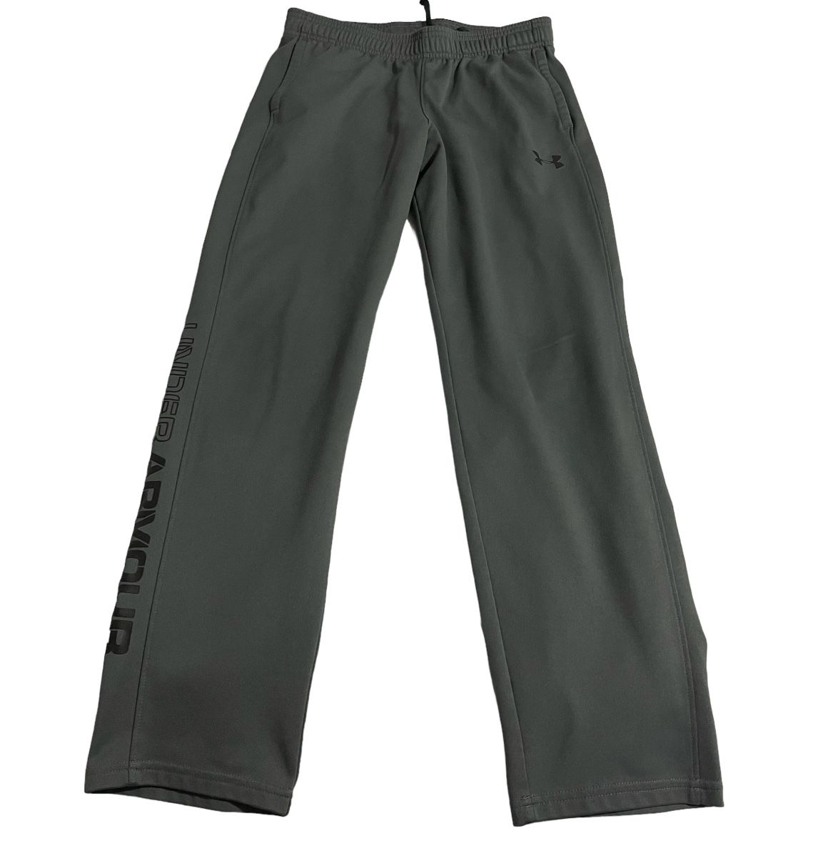 Under Armor Sweatpants Youth Boys Size XL Loose Fit Gray Sweat Pants Warm Up