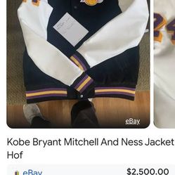 KOBE BRYANT MITCHELL AND NESS HALL OF FAME JACKET 3XL 🐍 🐍 