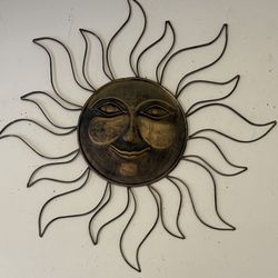 Sun Metal Outdoor Wall Decor 30”