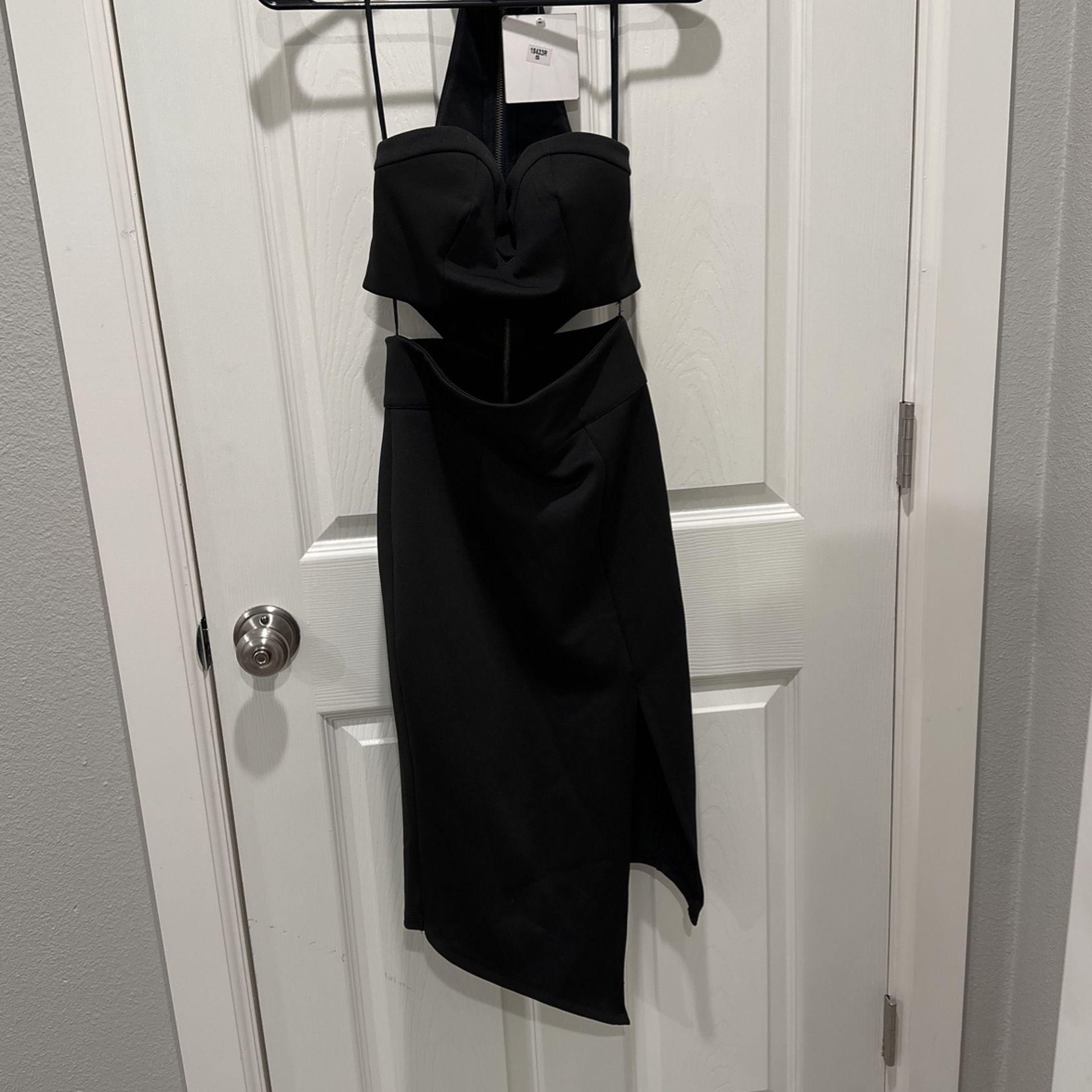 Sleek Black Cocktail Dress