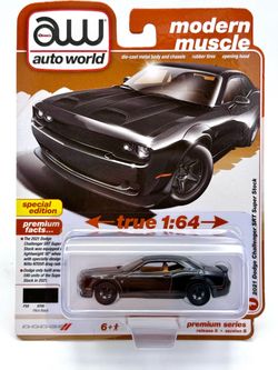 Auto World 1:64 Scale Diecast Model - 2021 Dodge Challenger SRT Super Stock (Pitch Black)