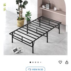 ZINUS SmartBase Compack Mattress Foundation, 14 Inch Metal Bed Frame, No Box Spring Needed, Sturdy S