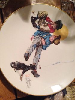Norman Rockwell plate