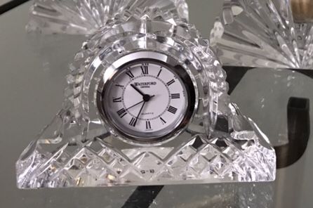 Vintage small Waterford mantle clock