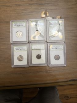 Six Piece Lot, Us Currency Coins