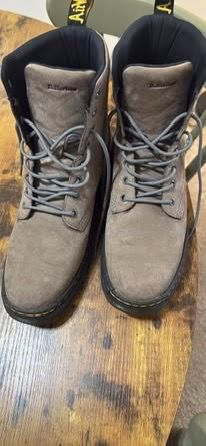 Doc Martens Men’s Boots Gray Suede Size 12 New