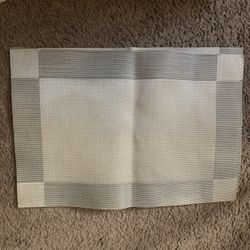 Silver table placemats-4 piece set