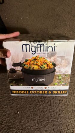 MyMini Noodle Cooker and Skillet  5” inch 260 Watts, Black