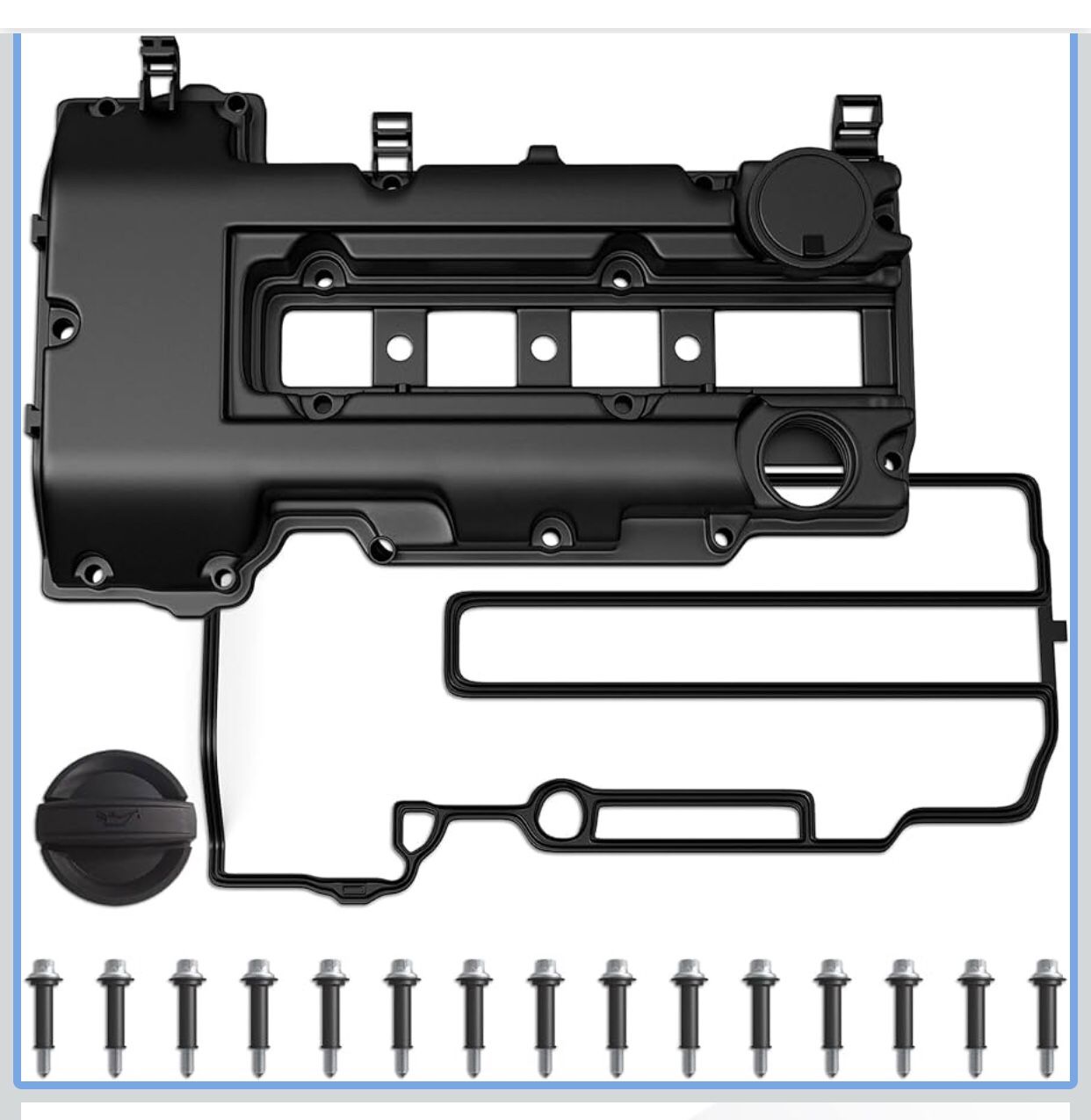 MOSTPLUS Camshaft Valve Cover and Bolts w/Seal Compatible for Buick Encore Chevy Sonic Trax Volt Cruze (contact info removed)3(contact info removed)8
