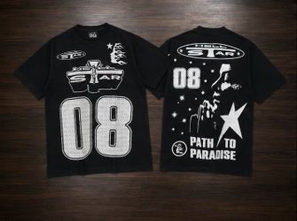Hellstar “tour” Black and White hellstar tee