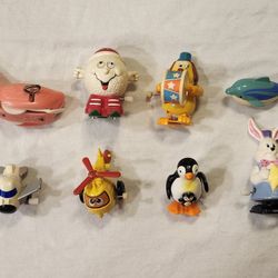 (8) VINTAGE COLLECTIBLE WIND UP TOYS LOT. 