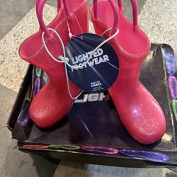 Pink Lighted Girl Toddler Size 6