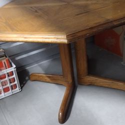MCM Dinning Table With Leaf Extension 
