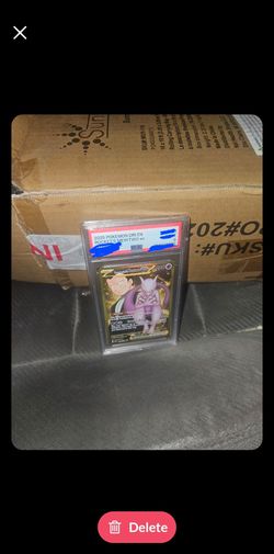 Mewtwo gold card Destined Rivals PSA 9 $80