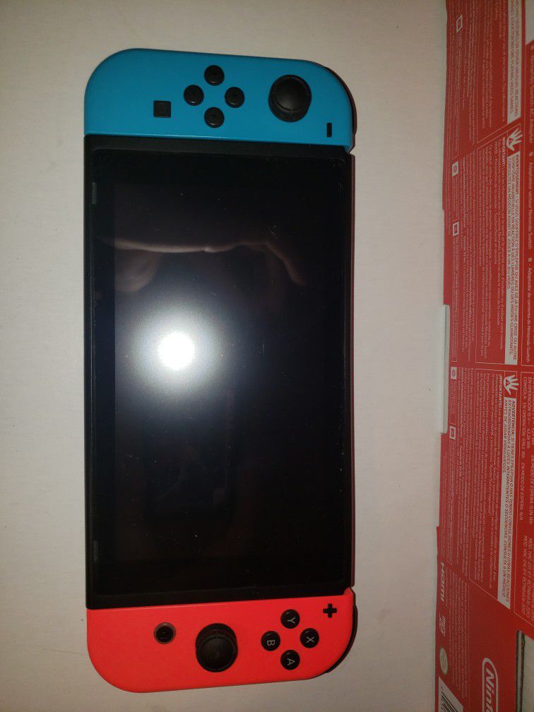 Nintendo Switch with Original Box and 3 Games