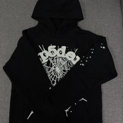 Sp5der Hoodie Black Spider Web Graphic OG