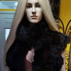 Andrew Marc New Zealand Opossum Vest.  Real Fur.