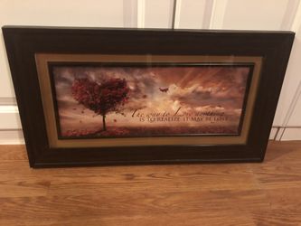 Framed picture 27” x 15”