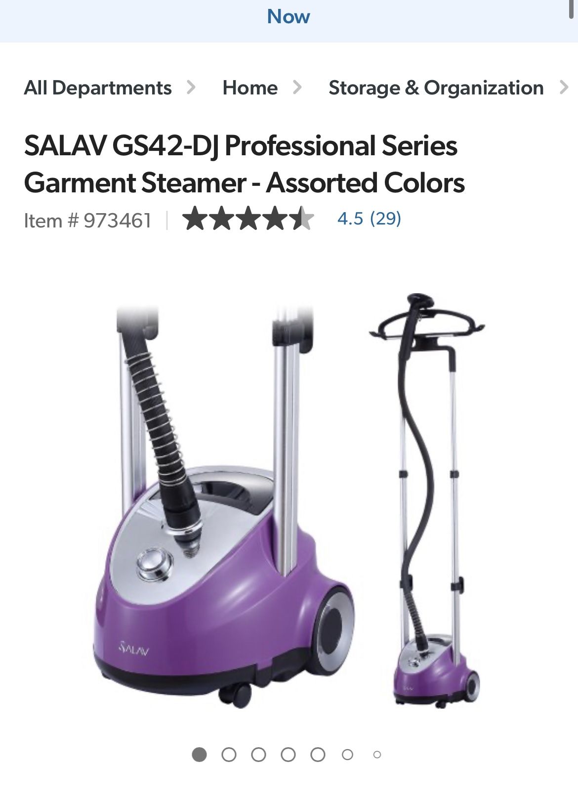 SALAV GS42-DJ Professional Series Garment Steamer